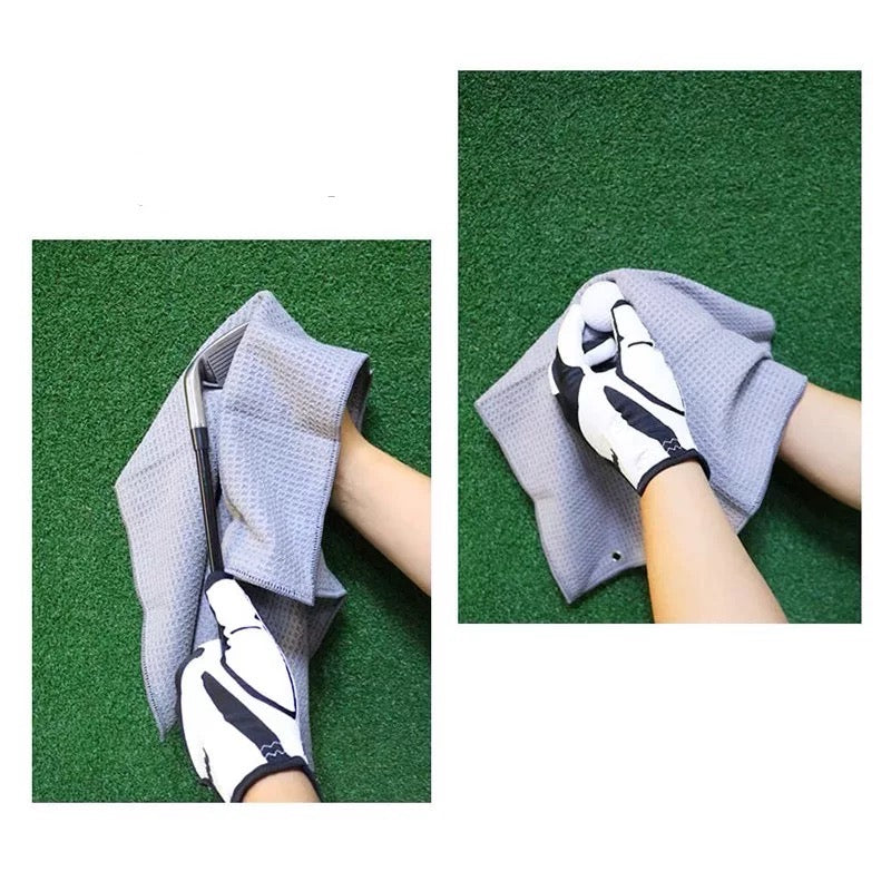 Golf Towel Black & Gray