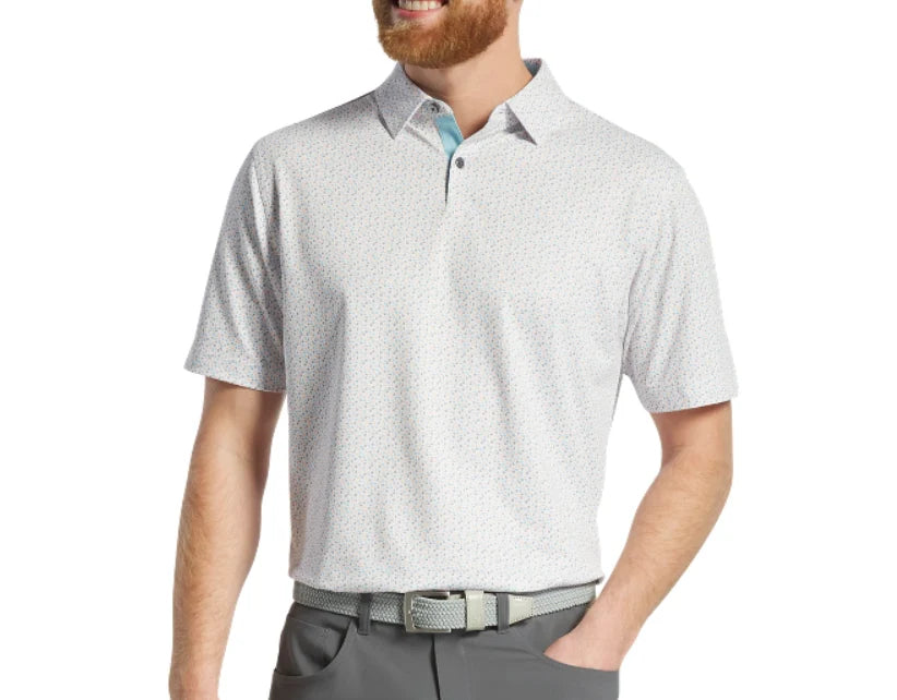 FOOTJOY GEOMETRY PRINT STRETCH MEN'S SHIRT 24 31367