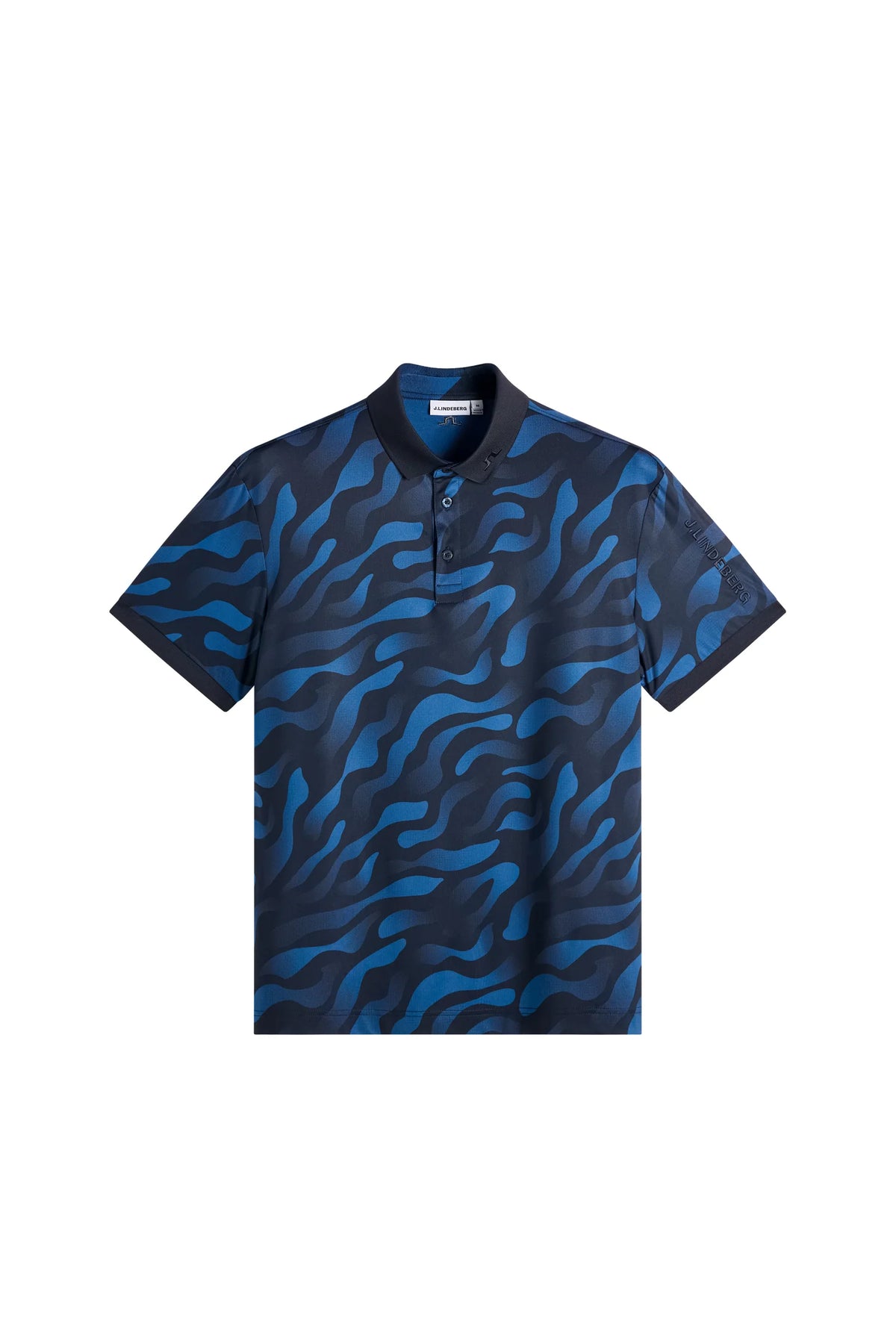 Tour Tech Print Polo, Cardi Jacquard S - JL Navy| J.Lindeberg