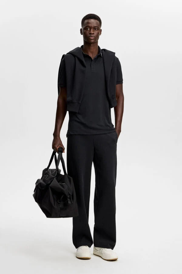 Herren KV Print Polo, Black | J.Lindeberg