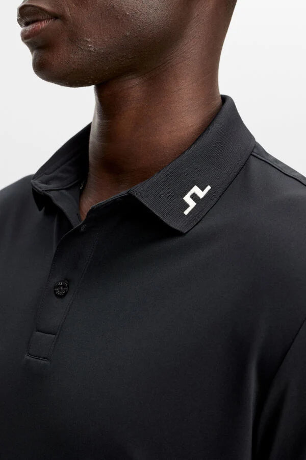 Herren KV Print Polo, Black | J.Lindeberg