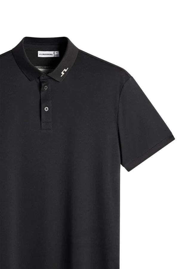 Herren KV Print Polo, Black | J.Lindeberg