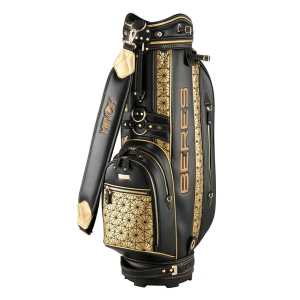 Honma Beres 4 Star, Black, Gold, premium golf cart bag, CB52602