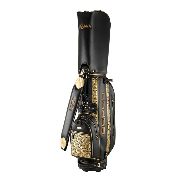 Honma Beres 4 Star, Black, Gold, premium golf cart bag, CB52602