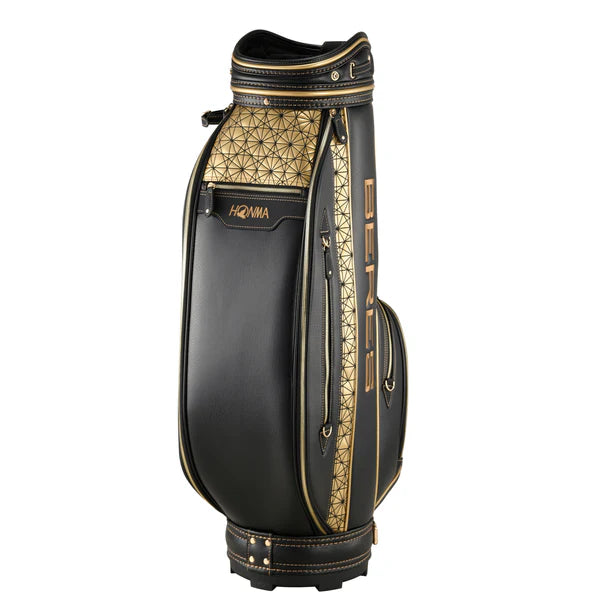 Honma Beres 4 Star, Black, Gold, premium golf cart bag, CB52602