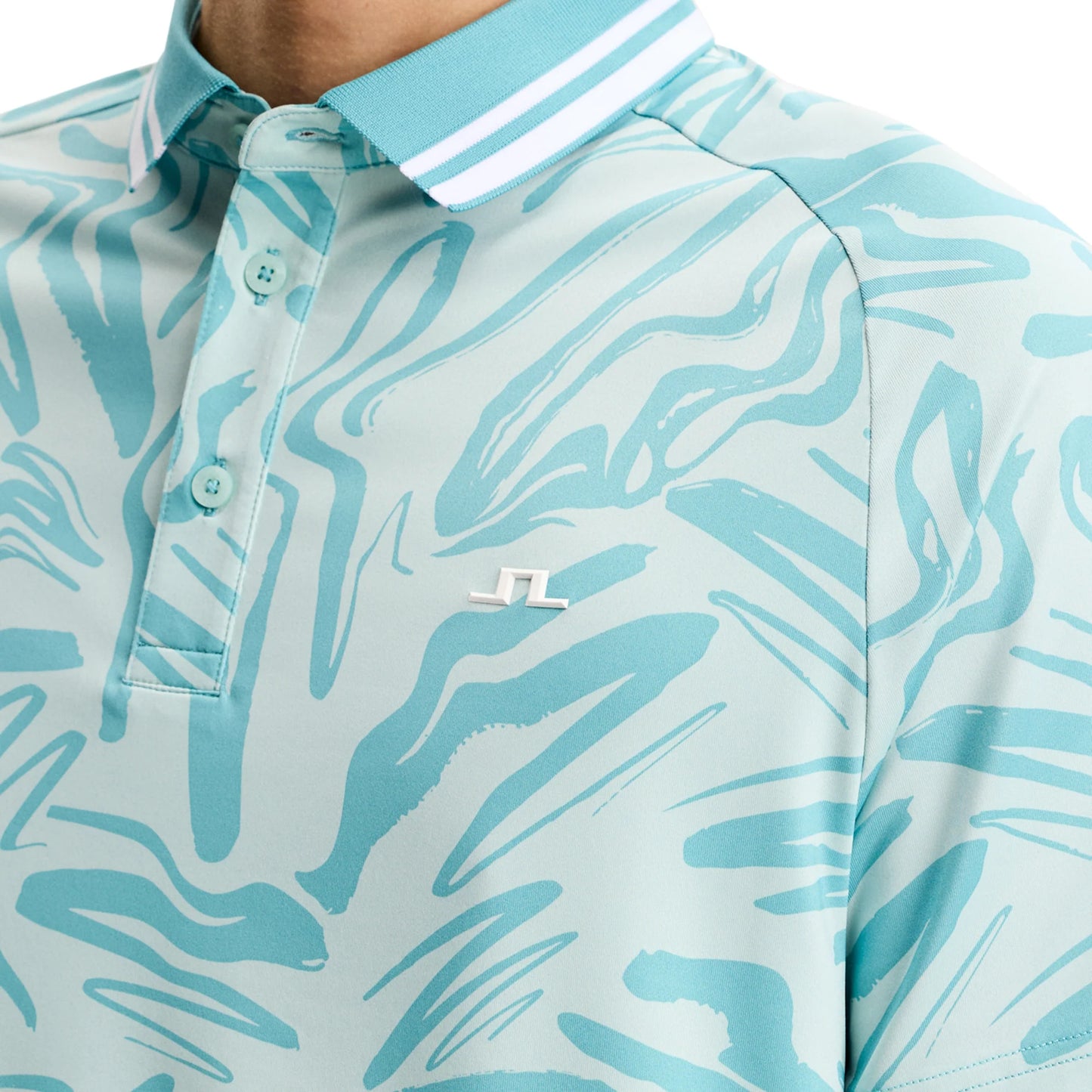 J.LINDEBERG GEORGE PRINT POLO  | GMJT15699-0592 Scribble Stillwater