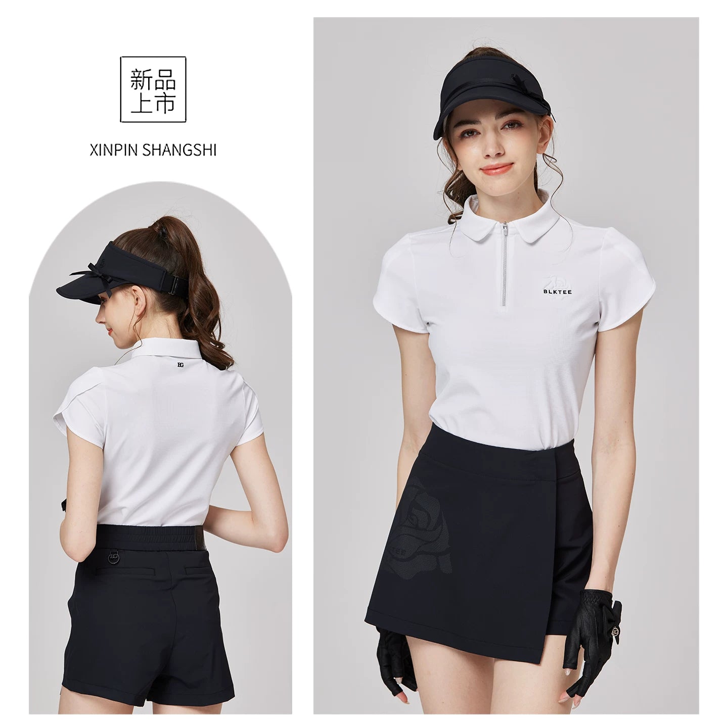 BLKTEE Women’s Embroidered Golf Polo | BG-26004