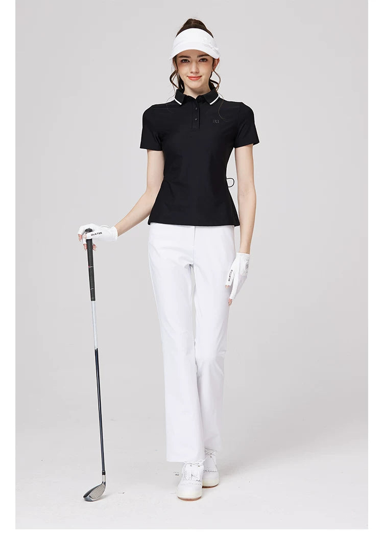 BLKTEE Women’s High-Waist Stretch Golf Pants | BG-26022