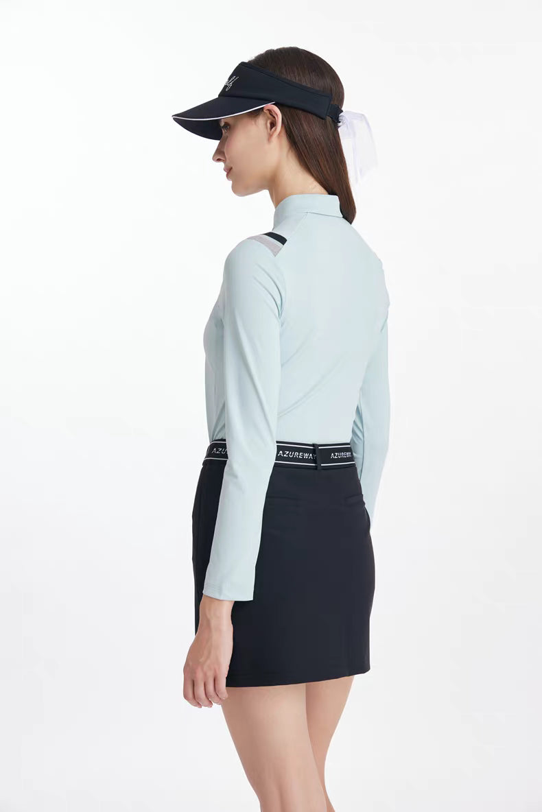 Azureway Golf Women’s Long-Sleeve Polo Shirt – AW-T62116