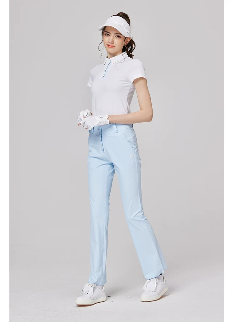 BLKTEE Women’s High-Waist Stretch Golf Pants | BG-26021