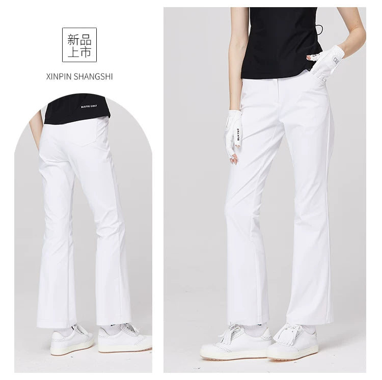 BLKTEE Women’s High-Waist Stretch Golf Pants | BG-26022