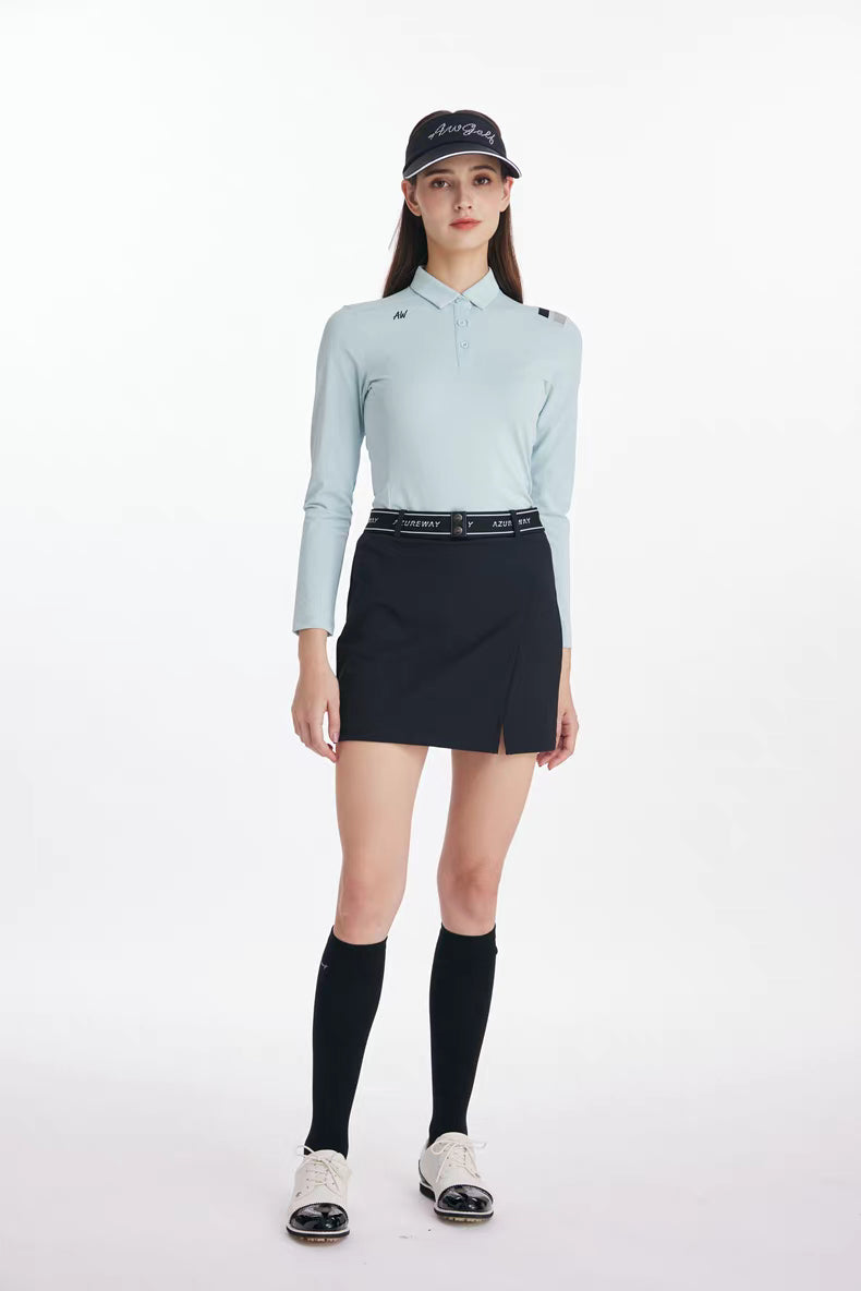 Azureway Golf Women’s Long-Sleeve Polo Shirt – AW-T62116
