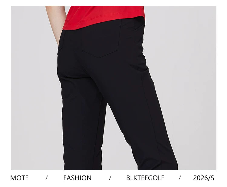 BLKTEE Women’s High-Waist Stretch Golf Pants | BG-26022