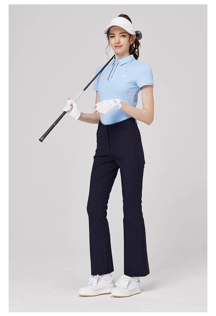 BLKTEE Women’s High-Waist Stretch Golf Pants | BG-26022