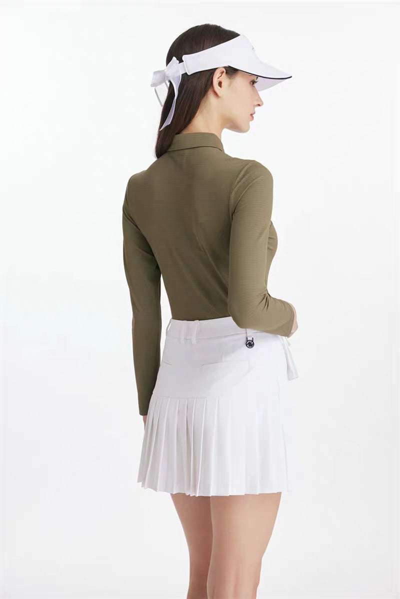 Azureway Golf Women’s Long-Sleeve Polo Shirt – AW-T62113