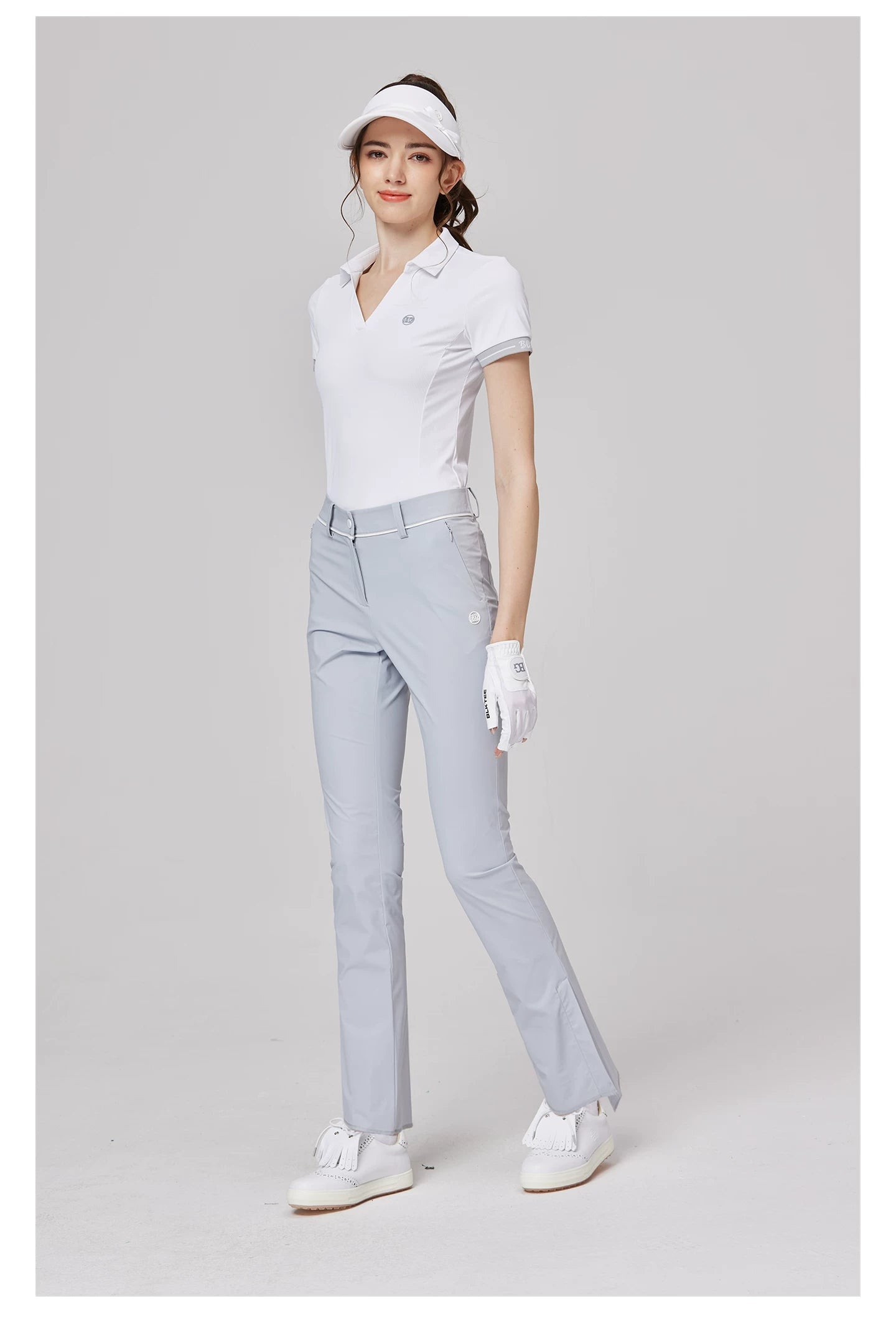 BLKTEE Women’s High-Waist Stretch Golf Pants | BG-26020