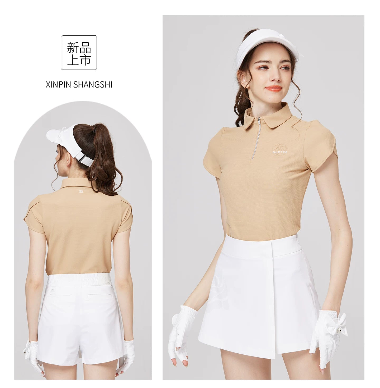 BLKTEE Women’s Embroidered Golf Polo | BG-26004