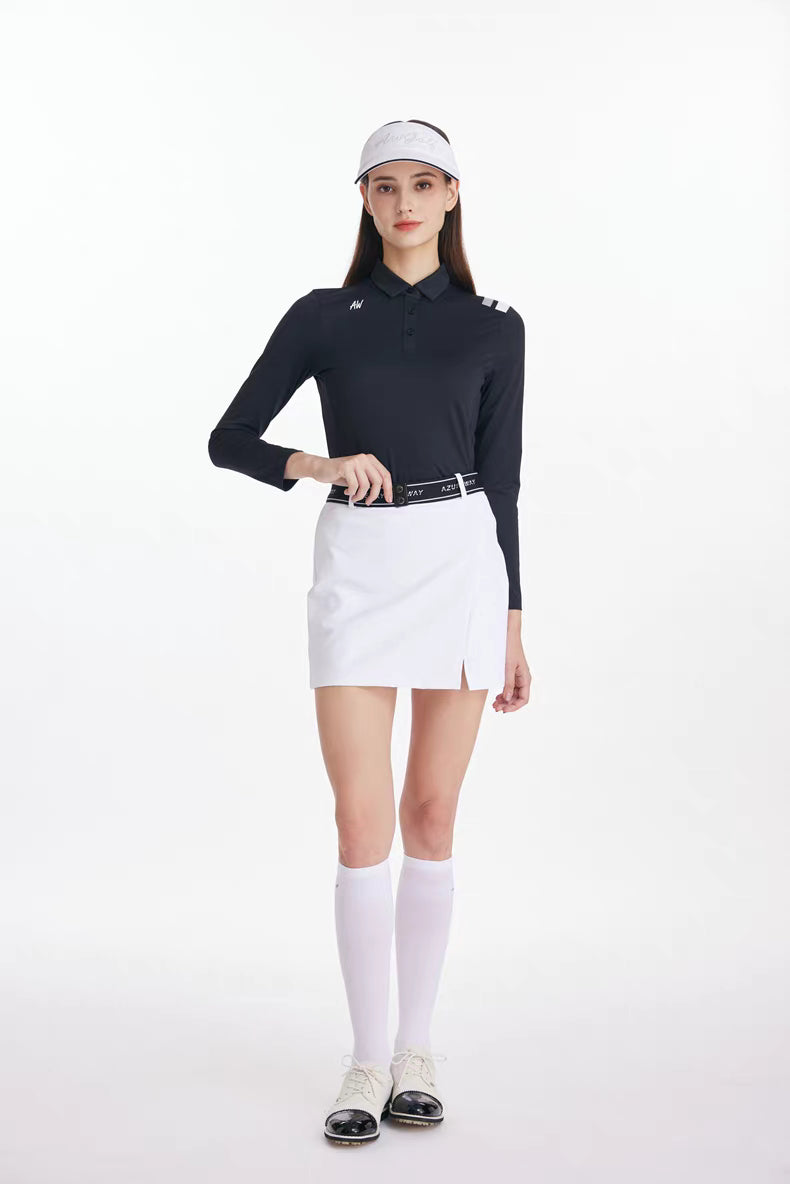 Azureway Golf Women’s Long-Sleeve Polo Shirt – AW-T62116