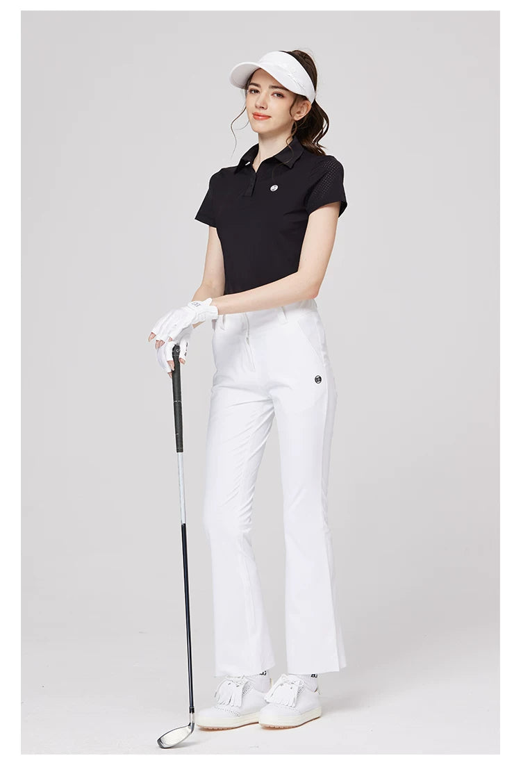 BLKTEE Women’s High-Waist Stretch Golf Pants | BG-26021