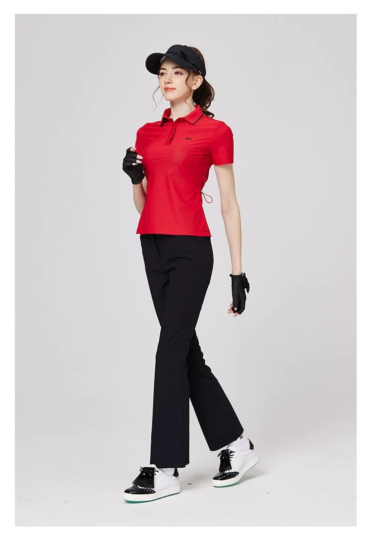 BLKTEE Women’s High-Waist Stretch Golf Pants | BG-26022