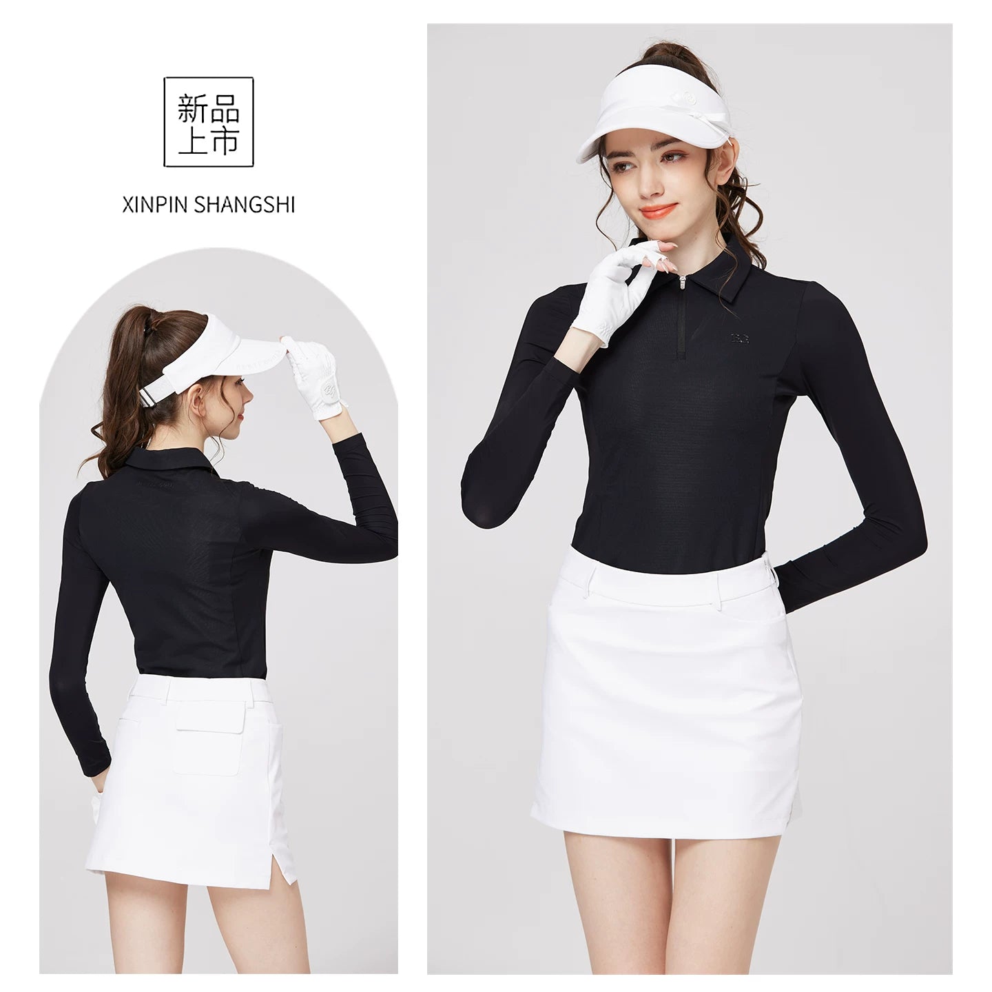 BLKTEE Women’s High-Waist Pocket Golf Skort | BG-26025
