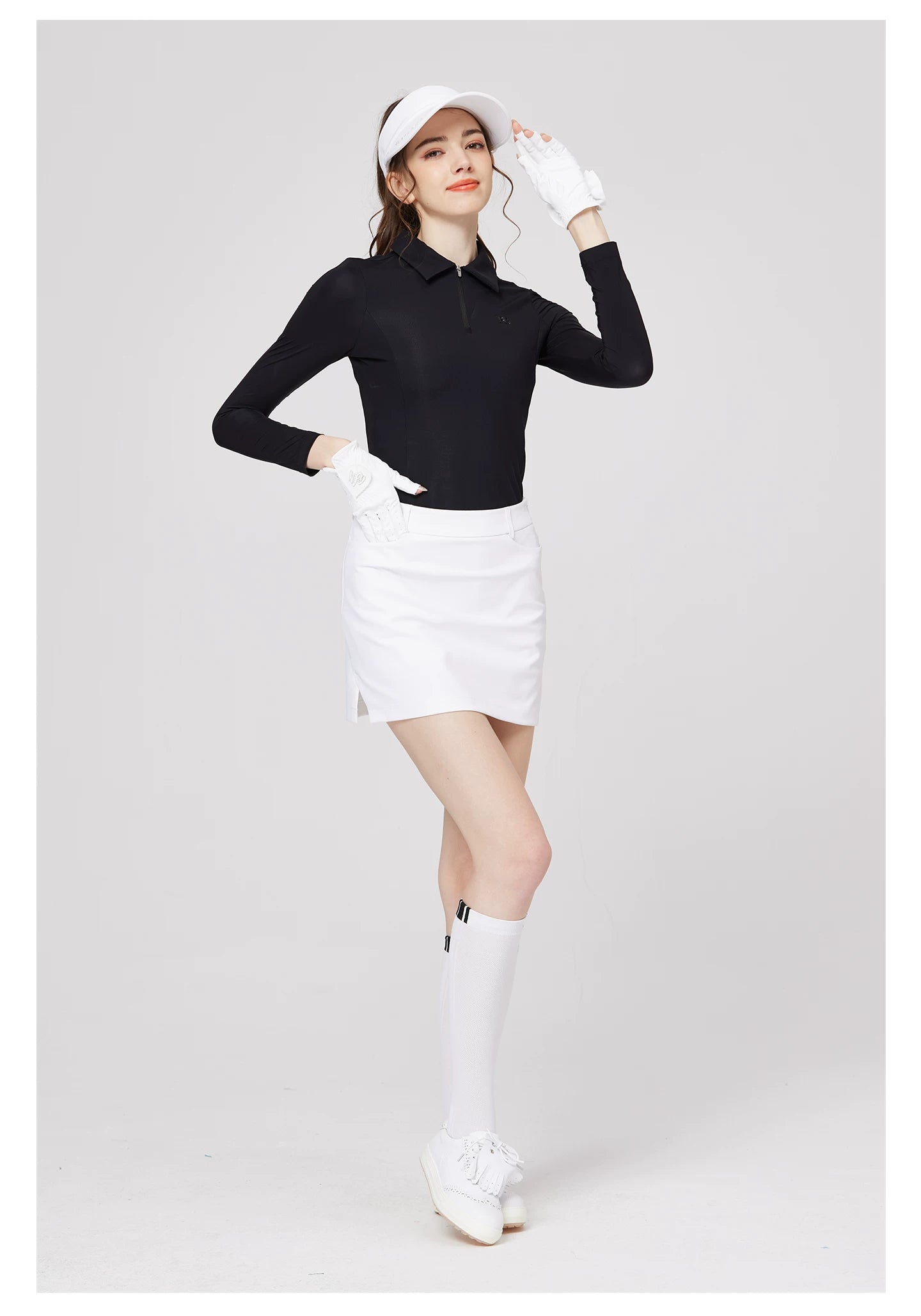BLKTEE Women’s High-Waist Pocket Golf Skort | BG-26025