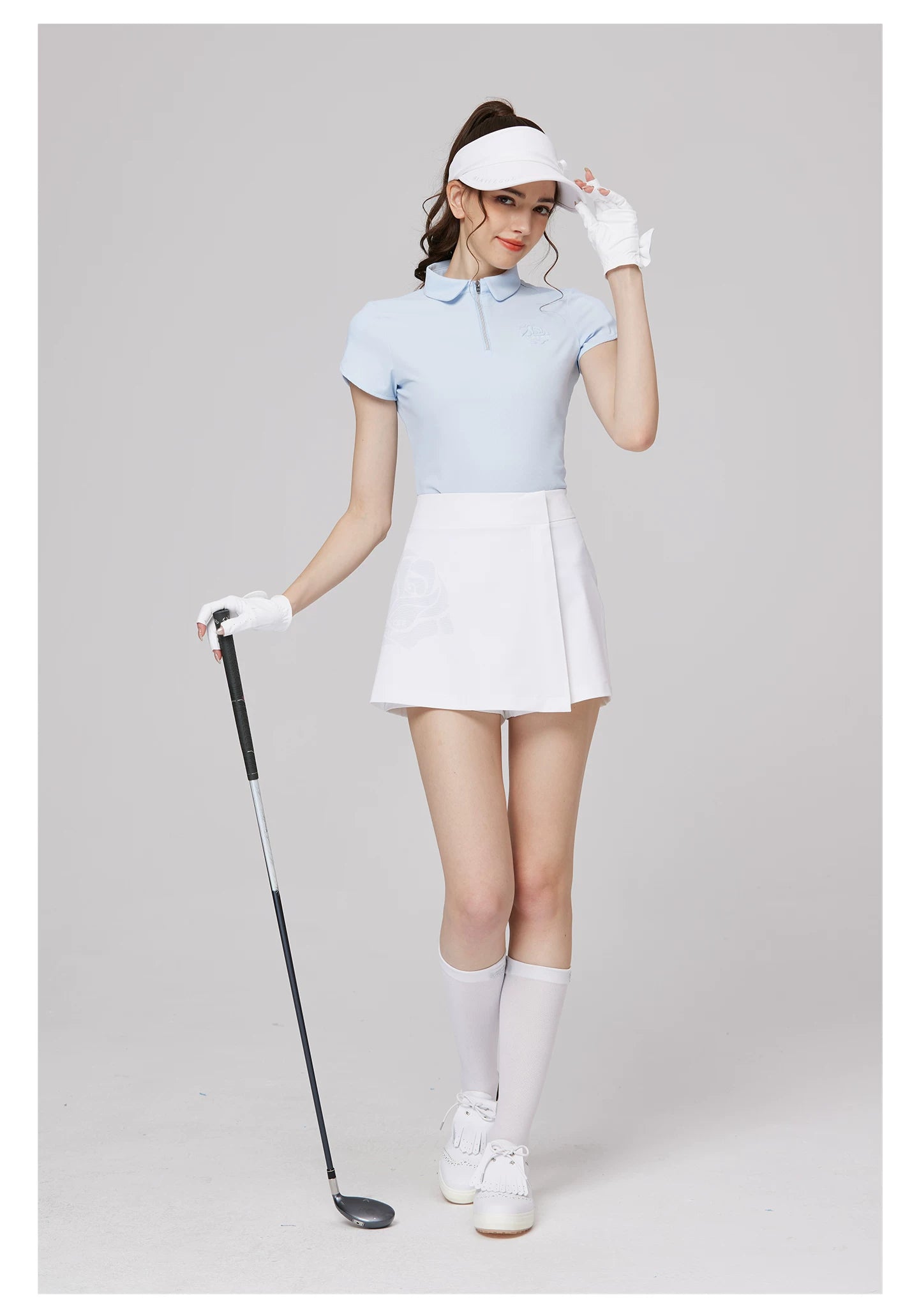 BLKTEE Women’s High-Waist Pocket Golf Skort | BG-26024