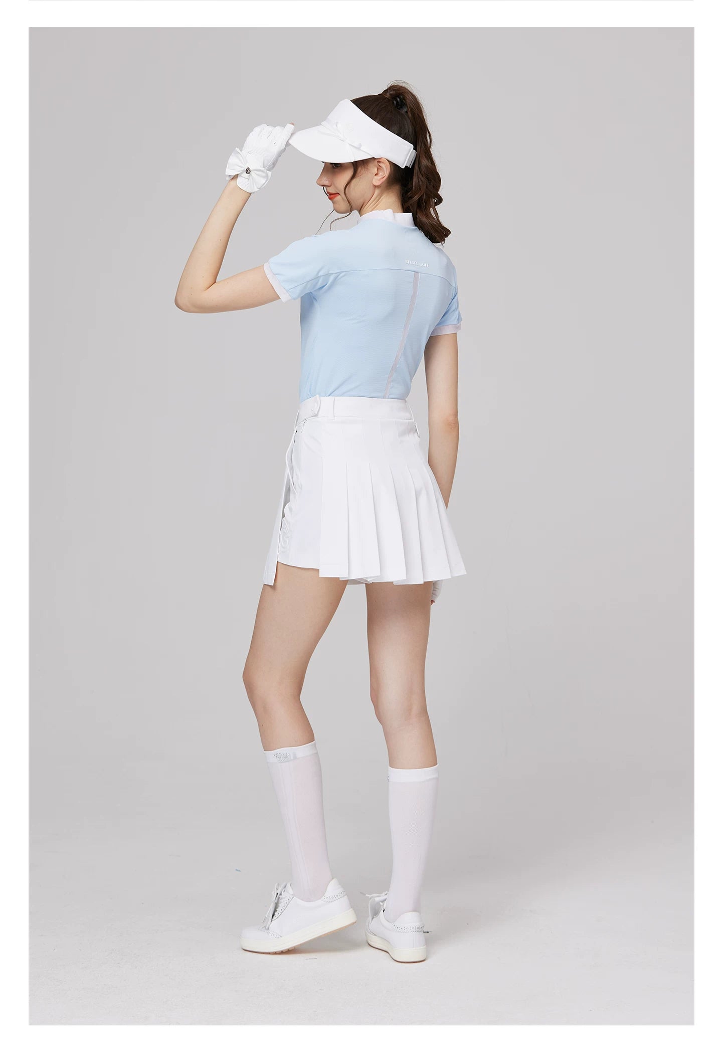 BLKTEE Women’s High-Waist Pleated Golf Skort | BG-26023