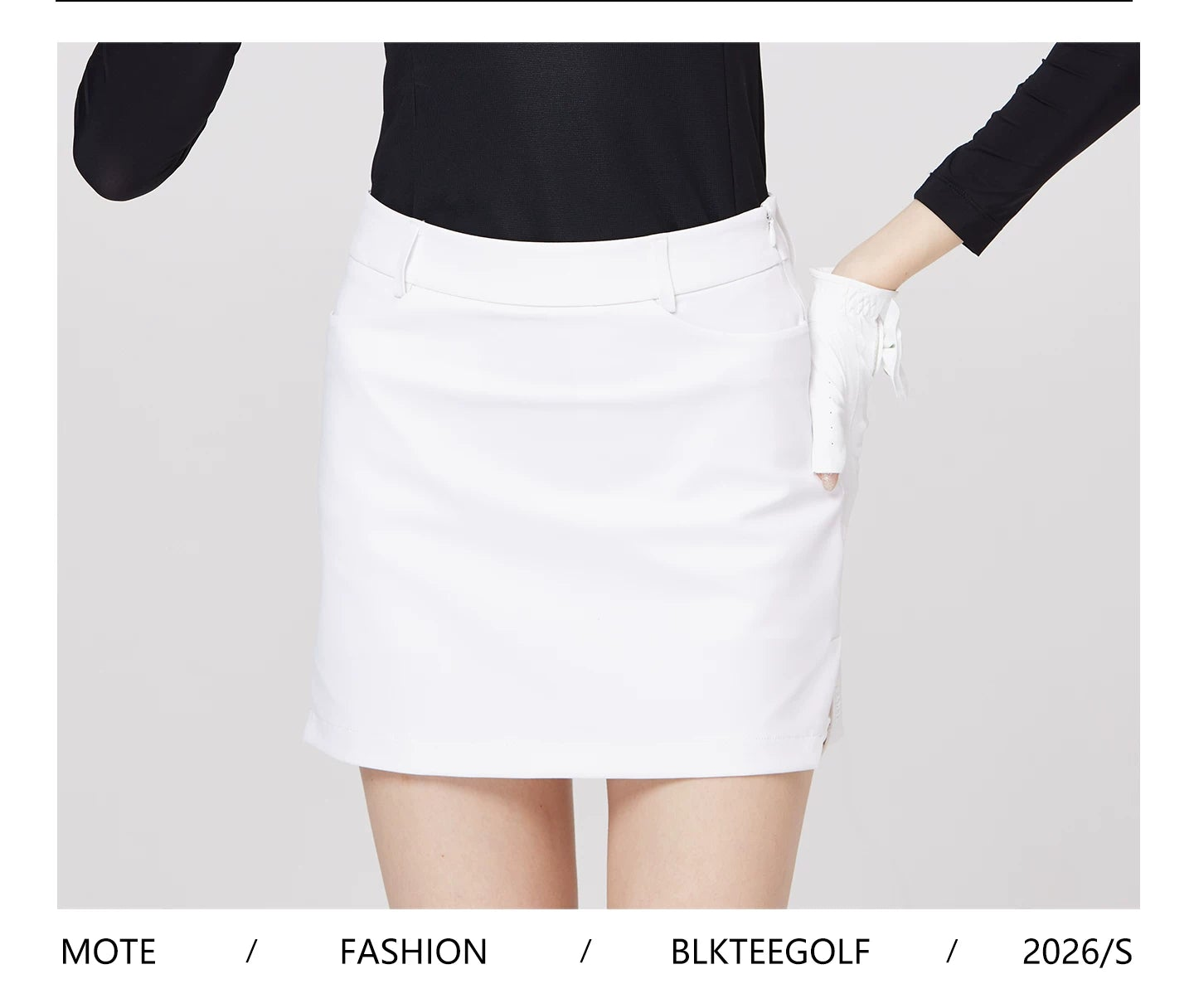 BLKTEE Women’s High-Waist Pocket Golf Skort | BG-26025