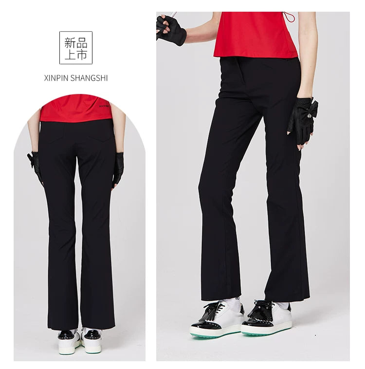 BLKTEE Women’s High-Waist Stretch Golf Pants | BG-26022