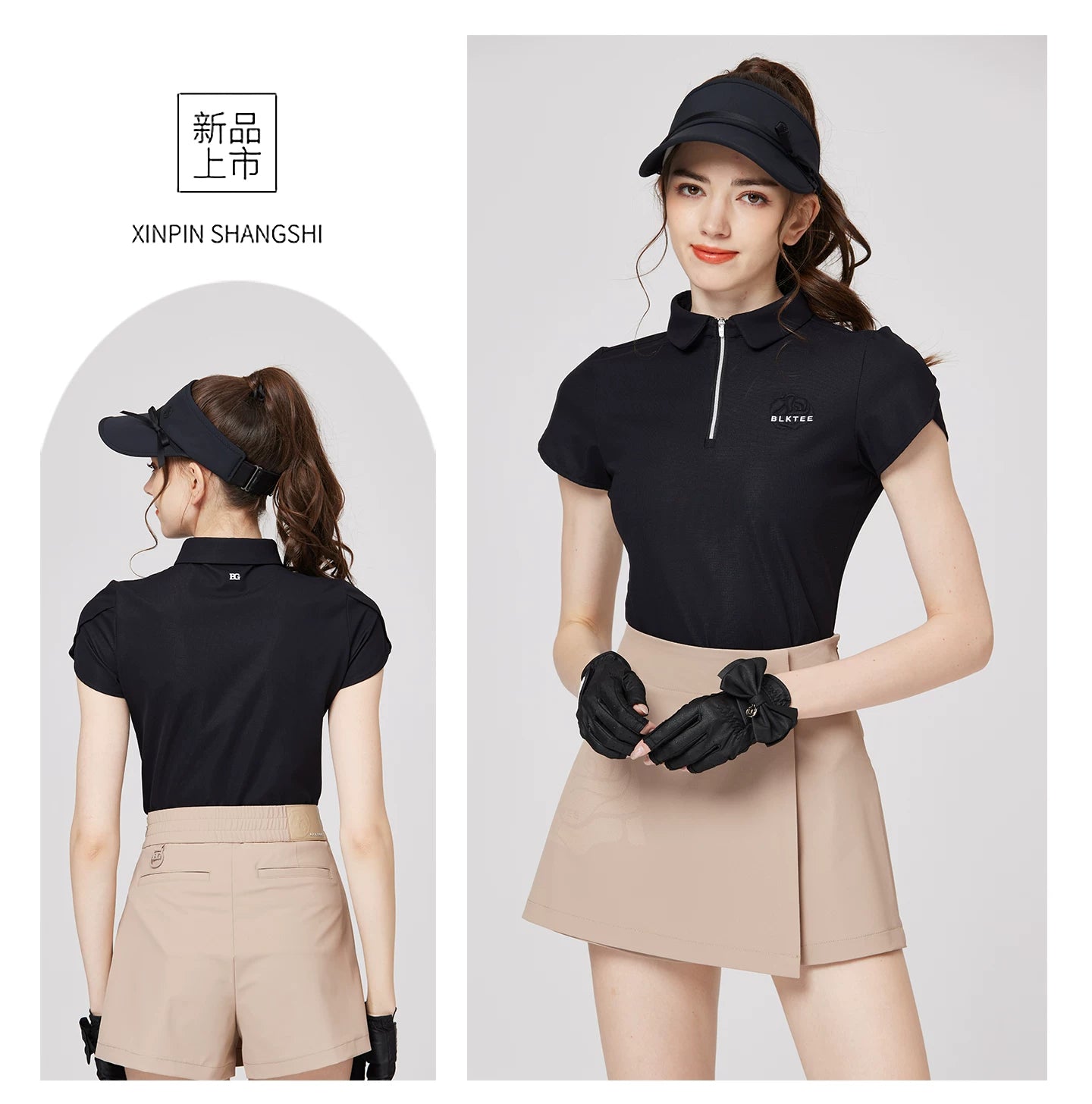 BLKTEE Women’s Embroidered Golf Polo | BG-26004