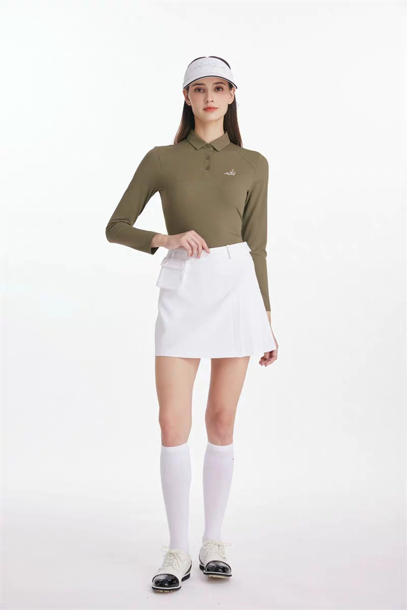 Azureway Golf Women’s Long-Sleeve Polo Shirt – AW-T62113