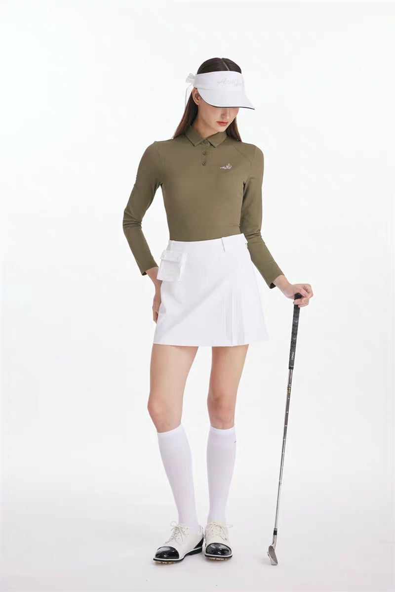 Azureway Golf Women’s Long-Sleeve Polo Shirt – AW-T62113