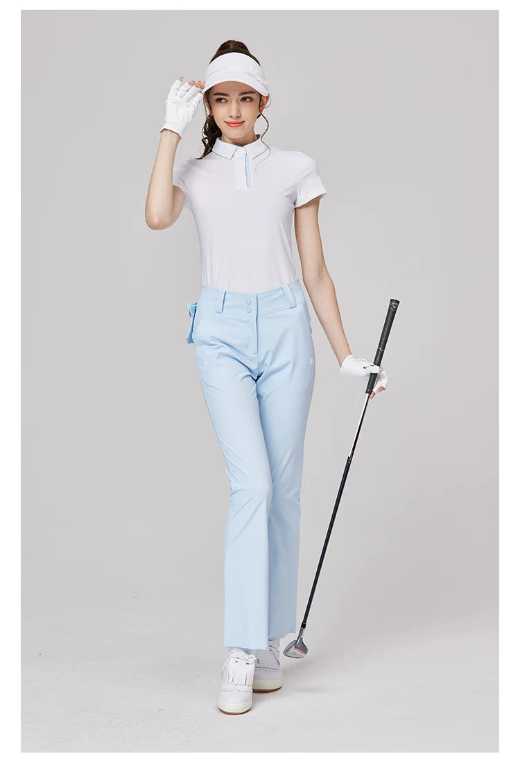 BLKTEE Women’s High-Waist Stretch Golf Pants | BG-26021