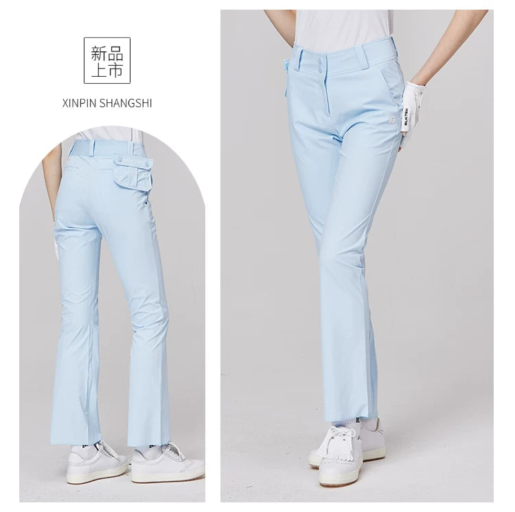 BLKTEE Women’s High-Waist Stretch Golf Pants | BG-26021
