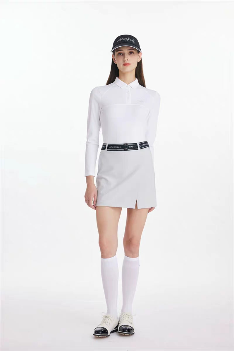Azureway Golf Women’s Long-Sleeve Polo Shirt – AW-T62113