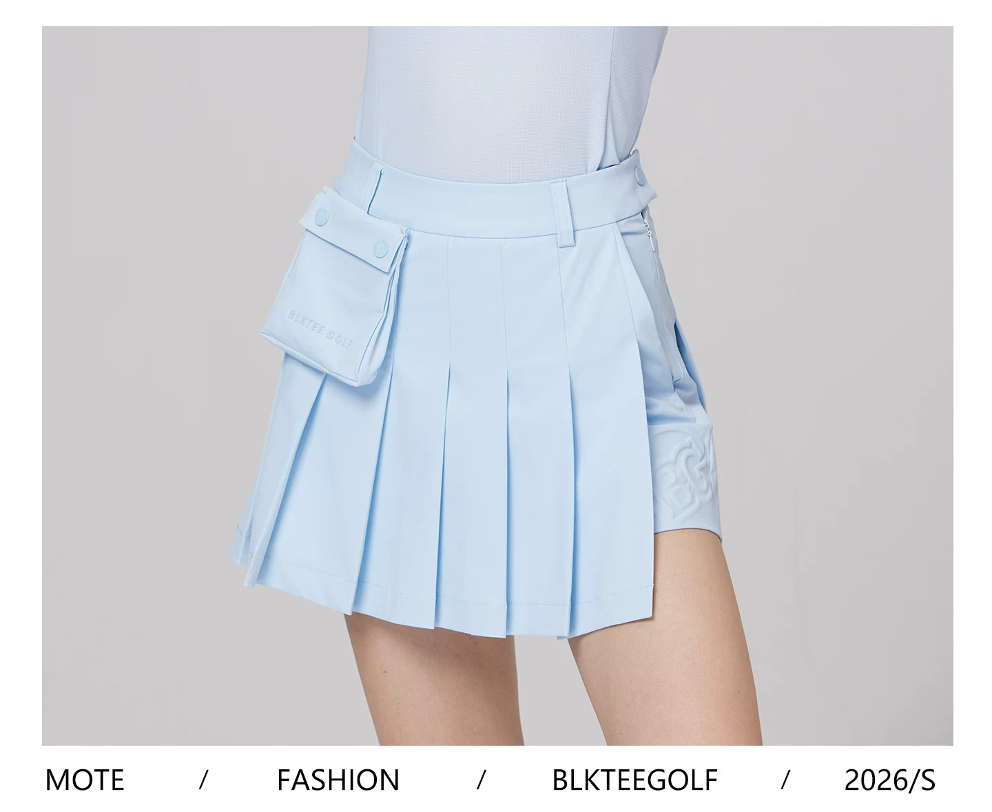 BLKTEE Women’s High-Waist Pleated Golf Skort | BG-26023