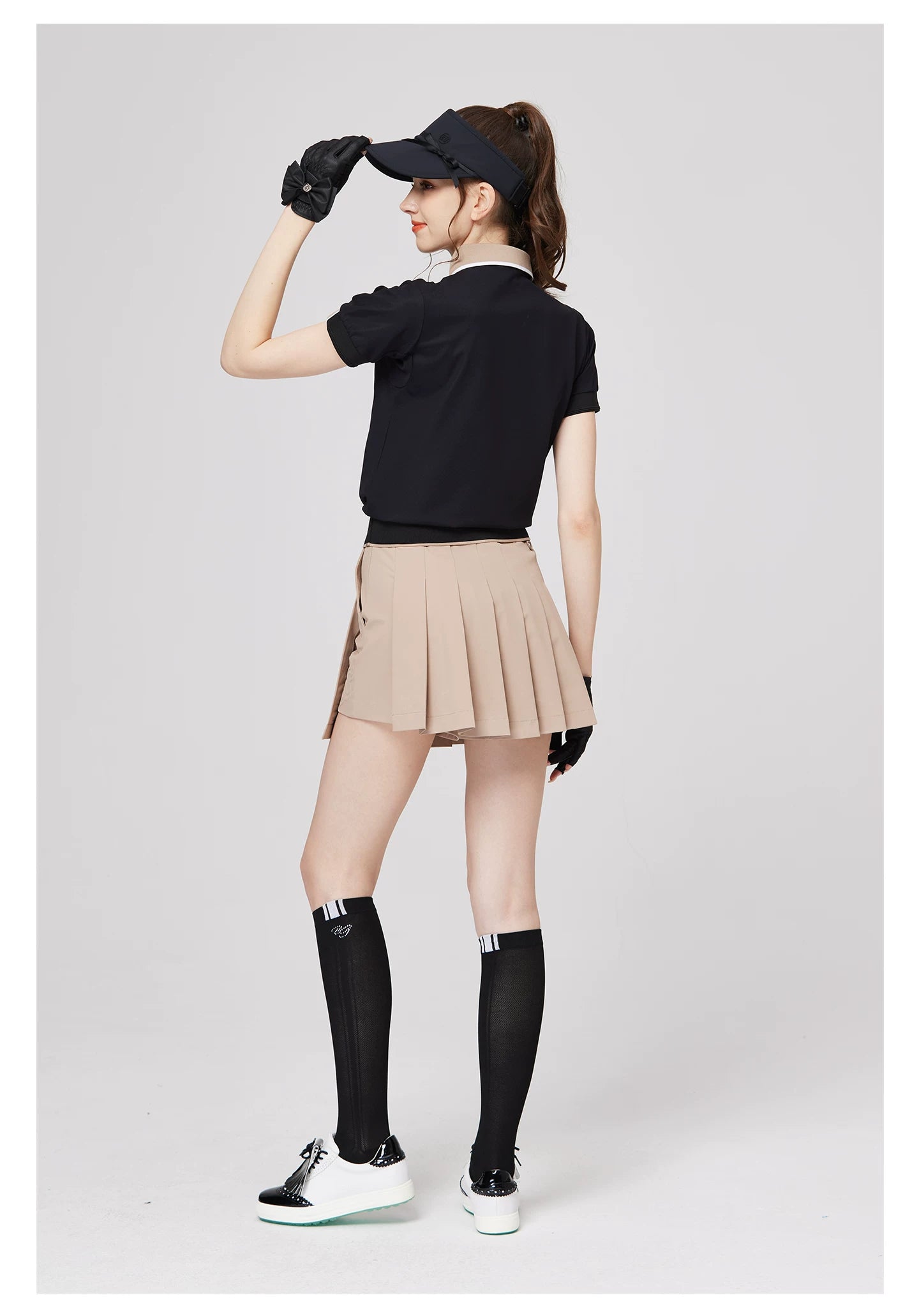 BLKTEE Women’s High-Waist Pleated Golf Skort | BG-26023
