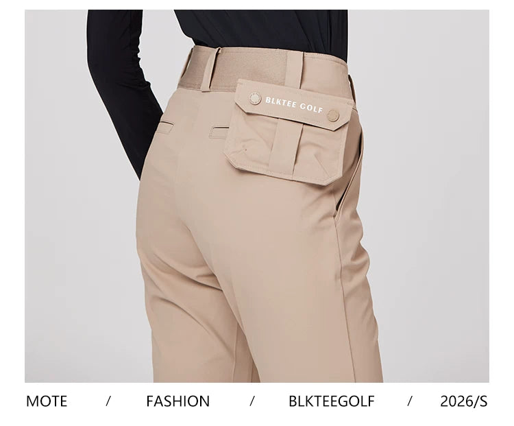 BLKTEE Women’s High-Waist Stretch Golf Pants | BG-26021