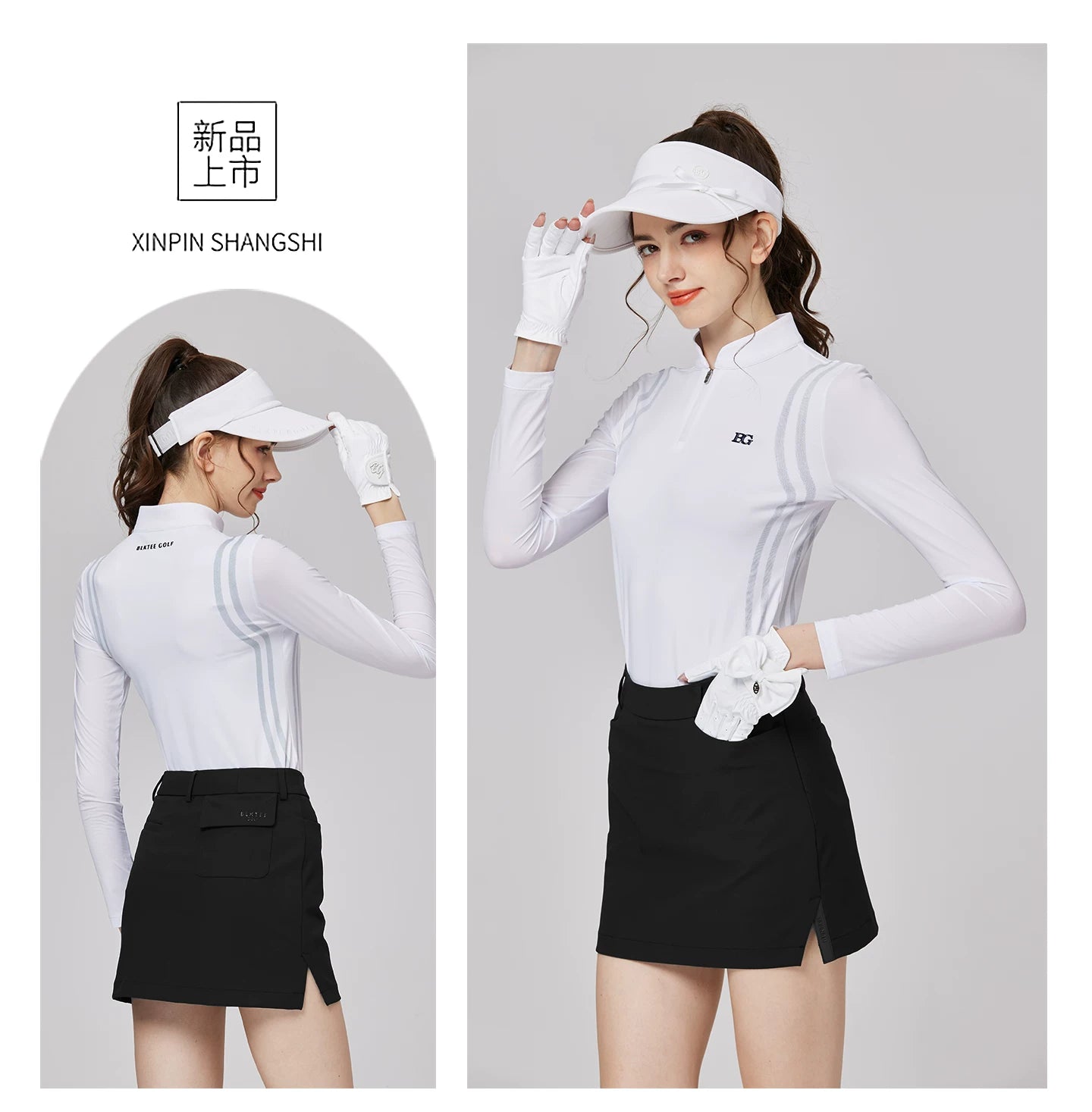 BLKTEE Women’s High-Waist Pocket Golf Skort | BG-26025