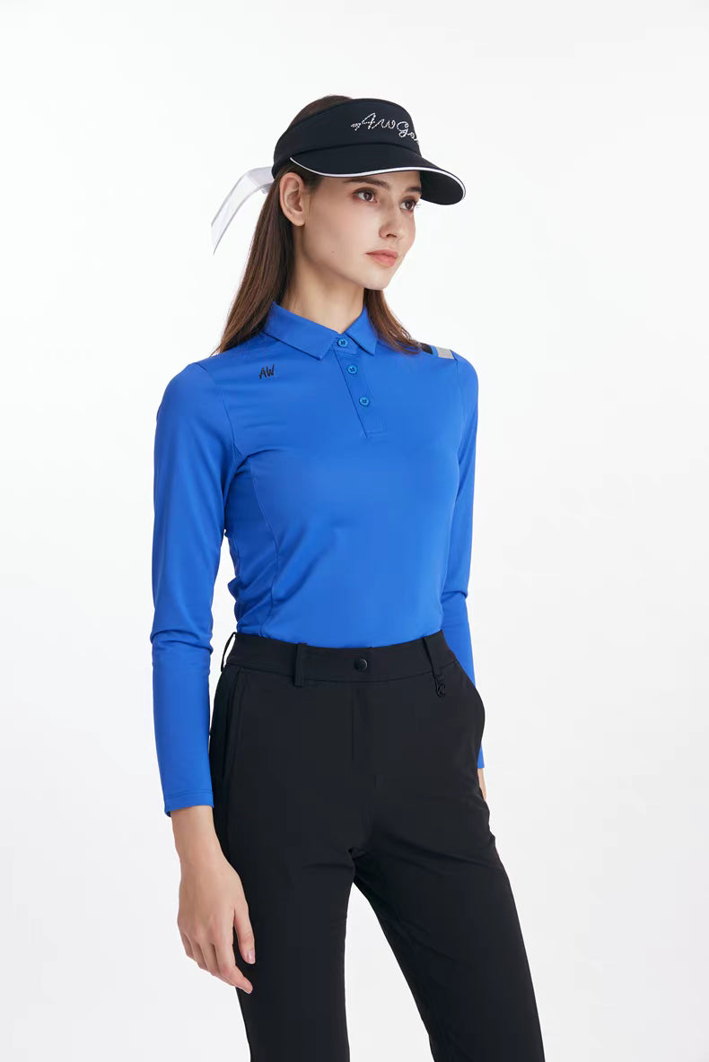 Azureway Golf Women’s Long-Sleeve Polo Shirt – AW-T62116