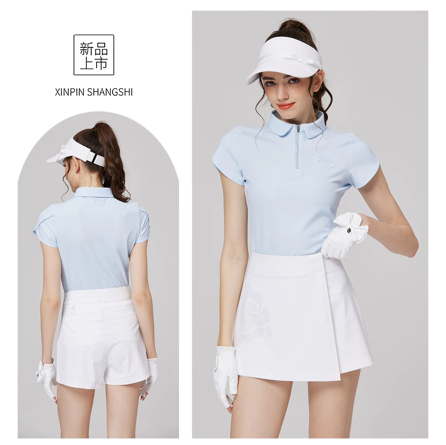 BLKTEE Women’s High-Waist Pocket Golf Skort | BG-26024