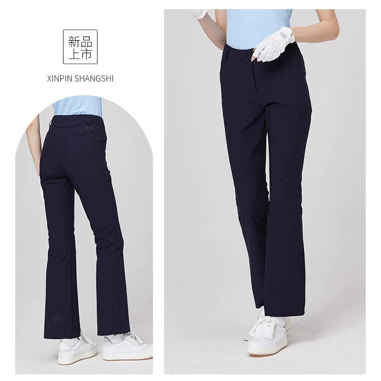 BLKTEE Women’s High-Waist Stretch Golf Pants | BG-26022