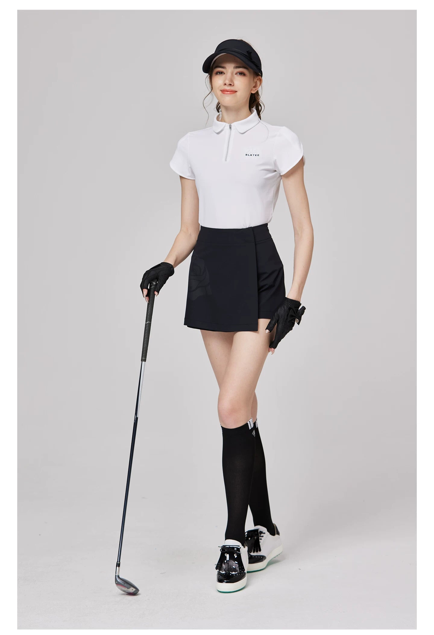 BLKTEE Women’s Embroidered Golf Polo | BG-26004
