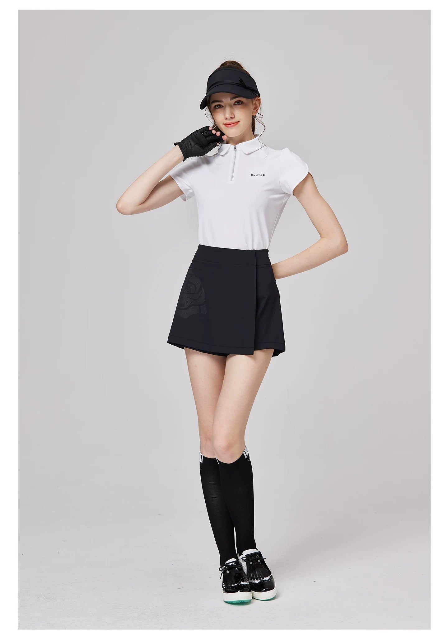 BLKTEE Women’s High-Waist Pocket Golf Skort | BG-26024