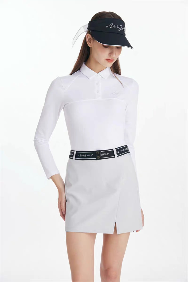 Azureway Golf Women’s Long-Sleeve Polo Shirt – AW-T62113