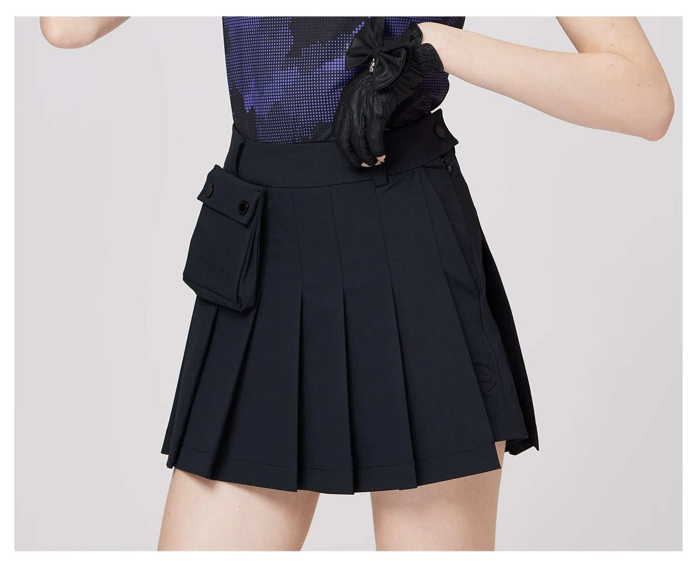 BLKTEE Women’s High-Waist Pleated Golf Skort | BG-26023