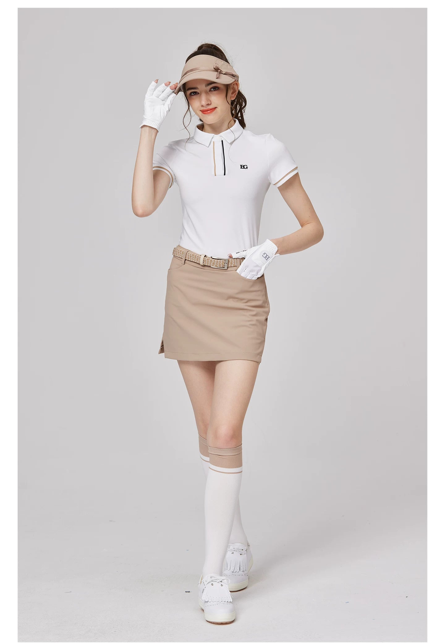 BLKTEE Women’s High-Waist Pocket Golf Skort | BG-26025