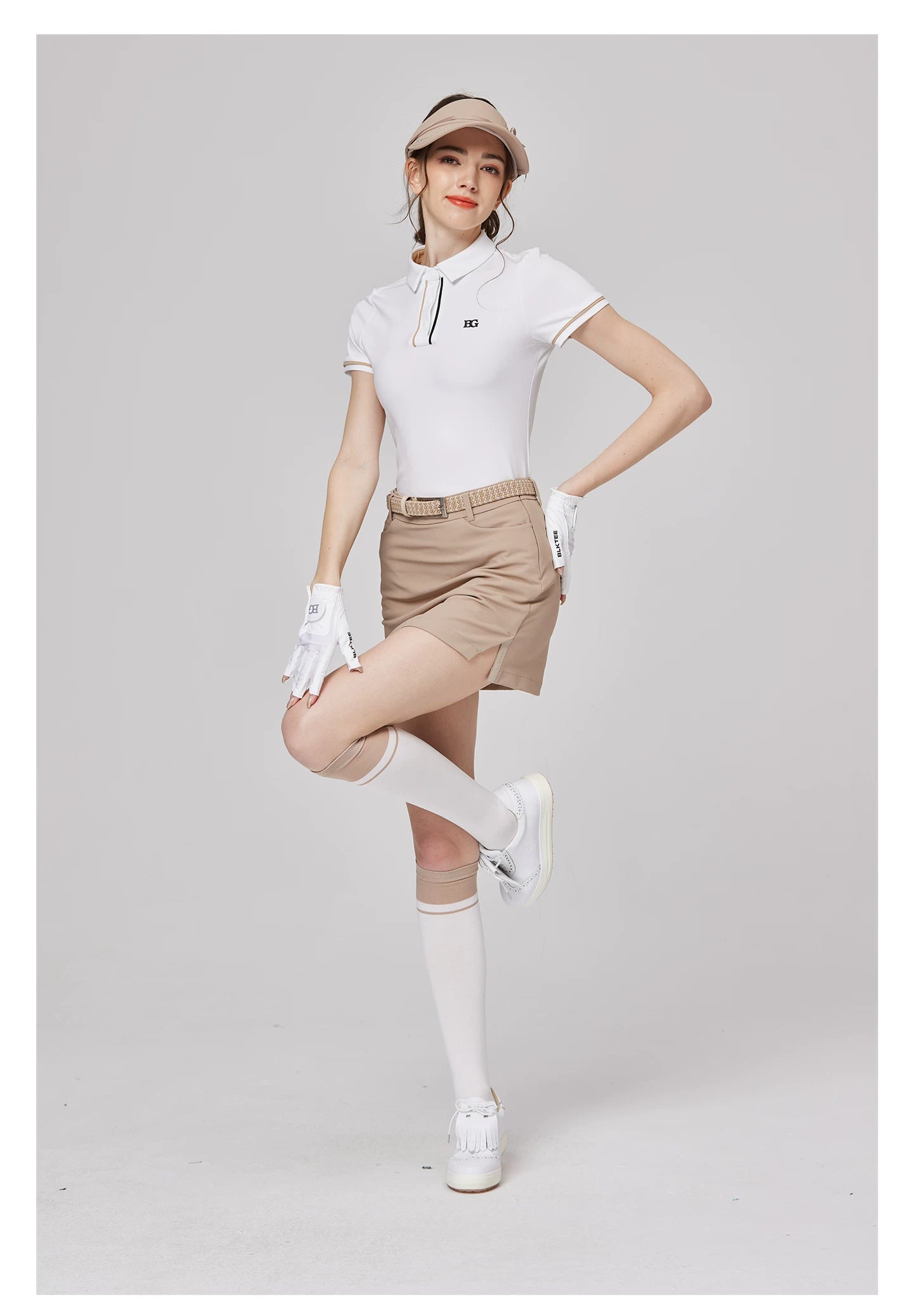 BLKTEE Women’s High-Waist Pocket Golf Skort | BG-26025