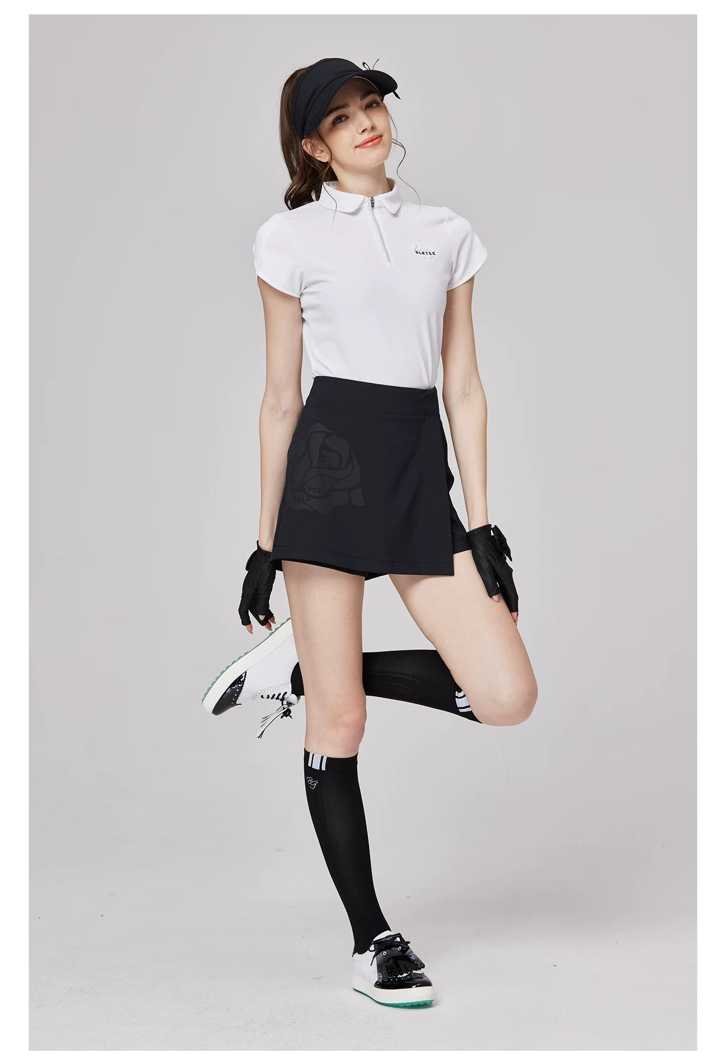 BLKTEE Women’s High-Waist Pocket Golf Skort | BG-26024